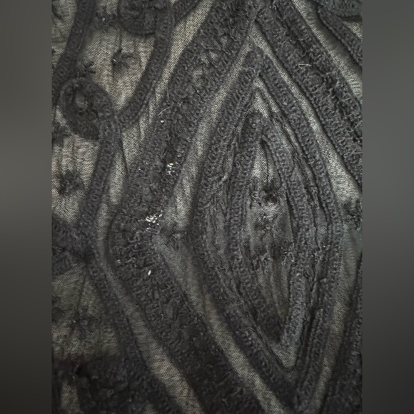 Topshop Sheer Embroidered Top - Picture 2 of 4